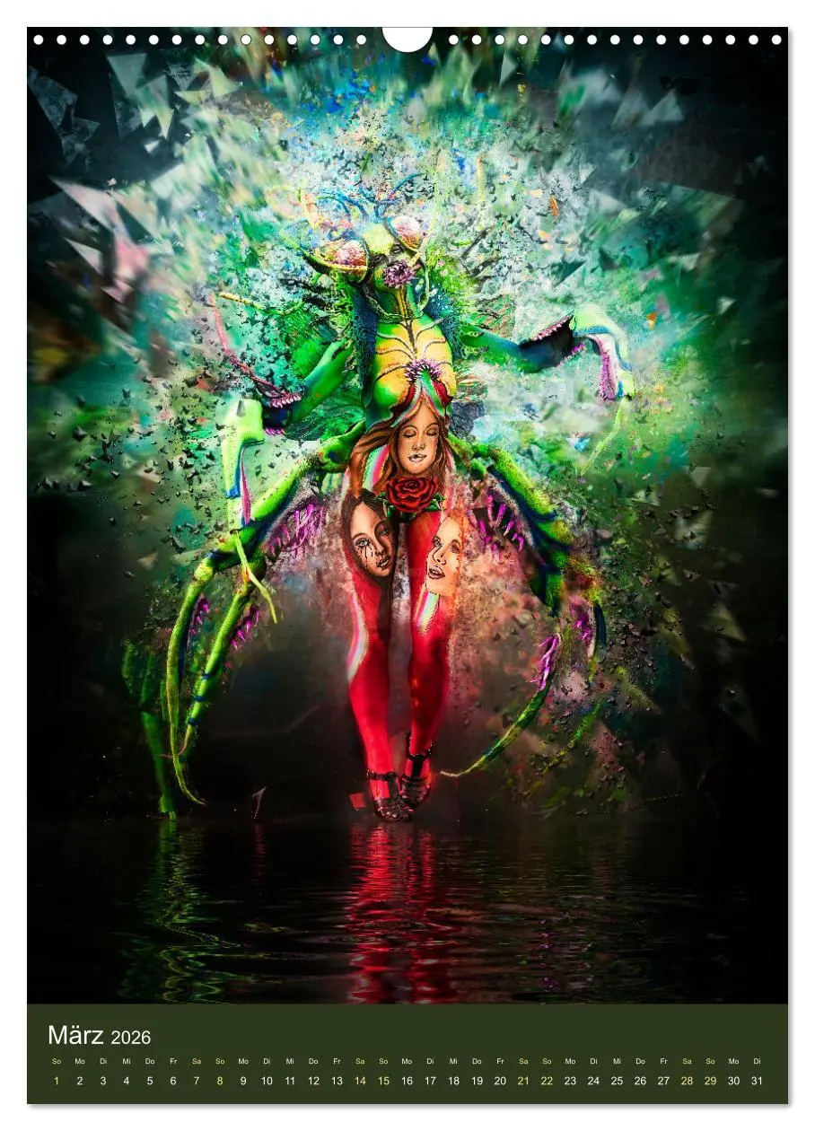 Bild: 9783516371079 | Bodypainting Adventures (Wandkalender 2026 DIN A3 hoch), CALVENDO...