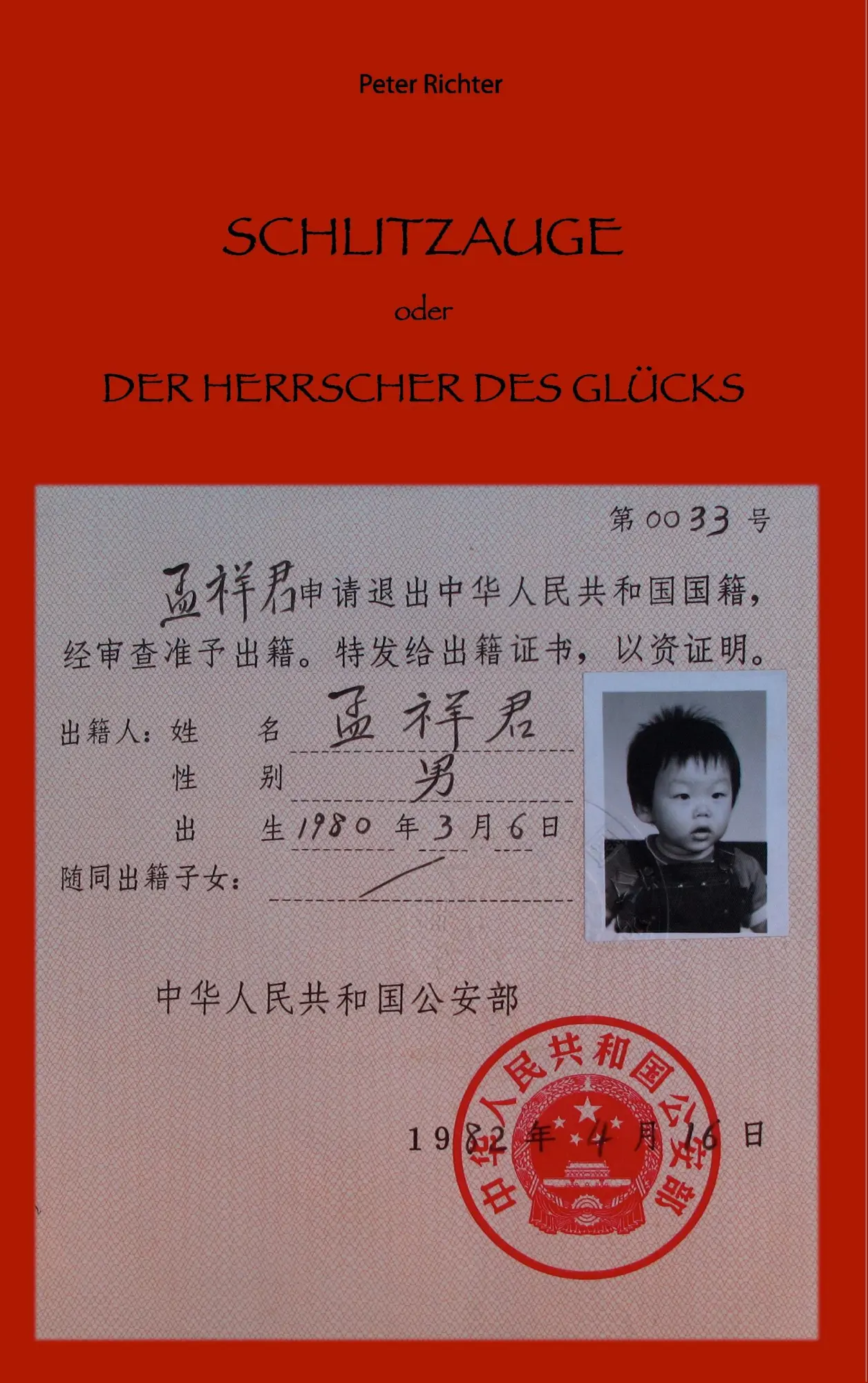 Cover: 9783848261079 | Schlitzauge oder Der Herrscher des Glücks | Peter Richter | Buch