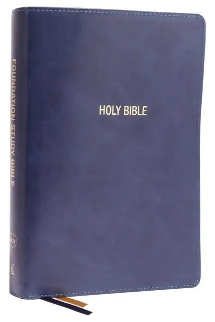 Cover: 9780785261179 | NKJV, Foundation Study Bible, Large Print, Leathersoft, Blue, Red...