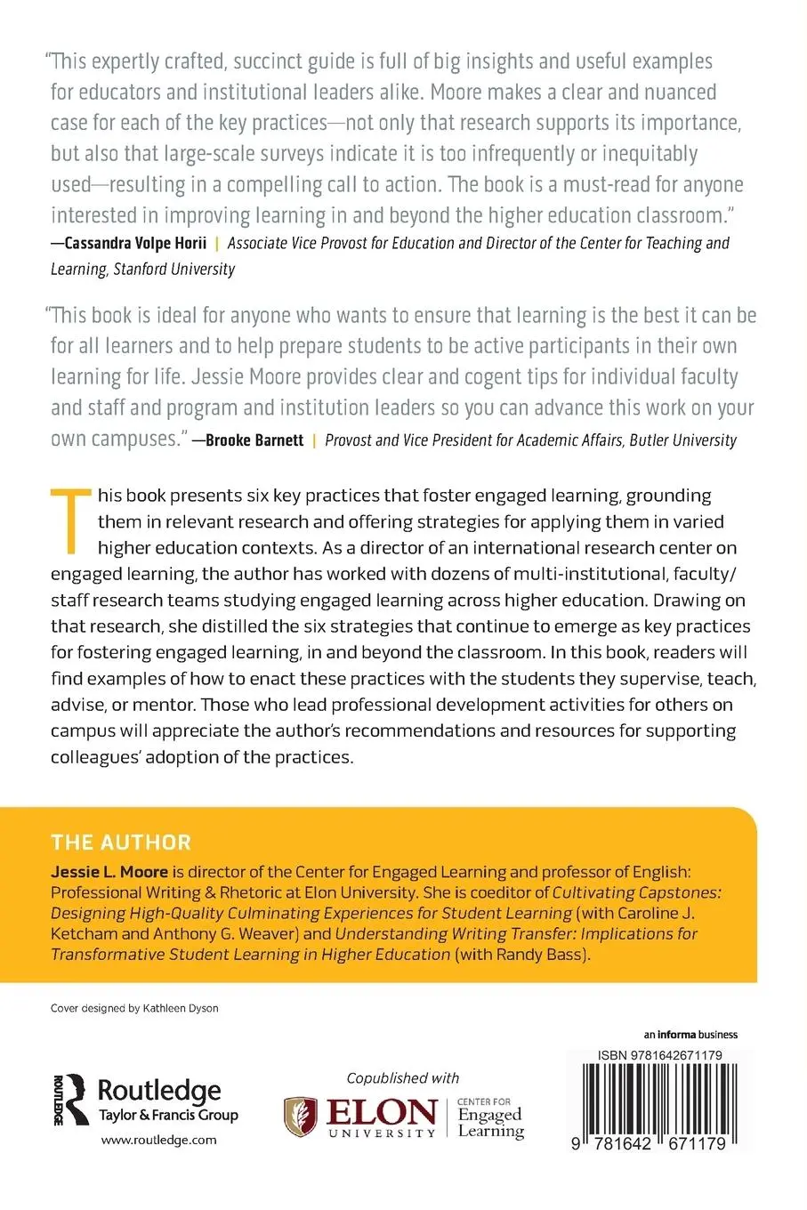 Rückseite: 9781642671179 | Key Practices for Fostering Engaged Learning | Jessie L. Moore | Buch
