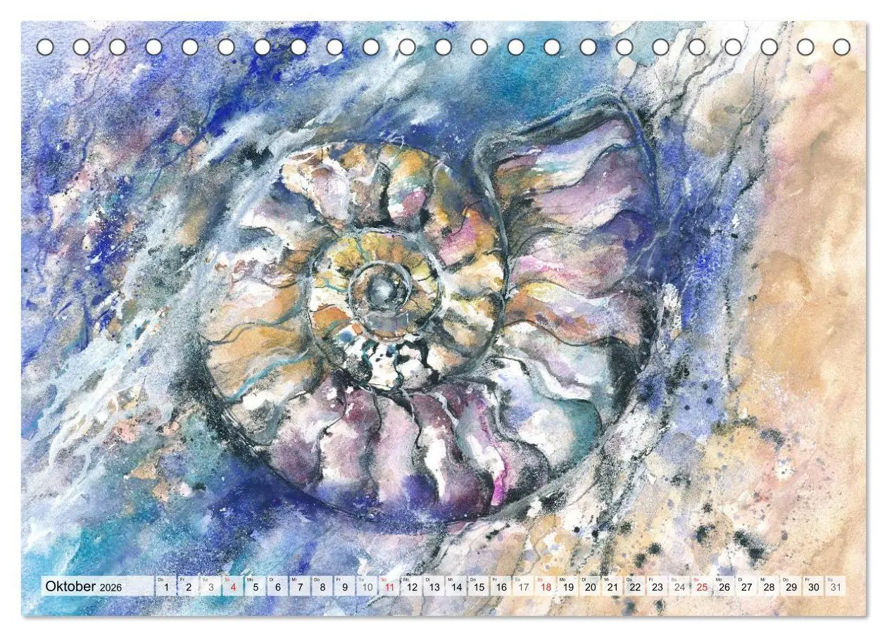 Bild: 9783516051179 | Komm mit ans Meer - Aquarelle (Tischkalender 2026 DIN A5 quer),...