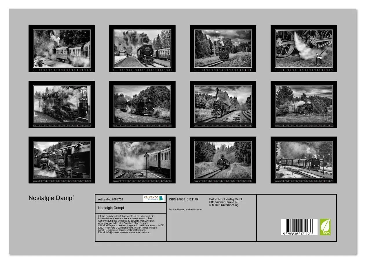 Bild: 9783516121179 | Nostalgie Dampf (Wandkalender 2026 DIN A3 quer), CALVENDO...