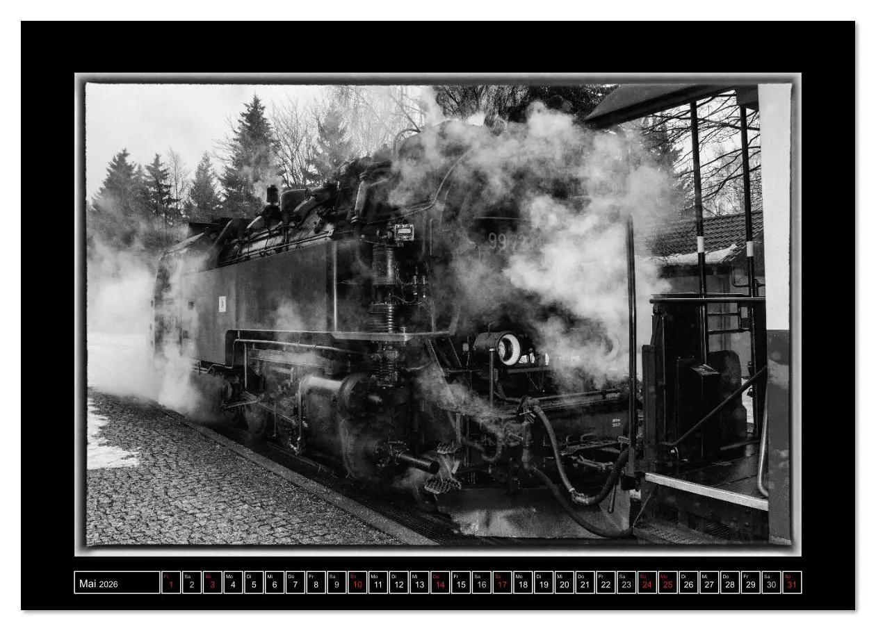 Bild: 9783516121179 | Nostalgie Dampf (Wandkalender 2026 DIN A3 quer), CALVENDO...