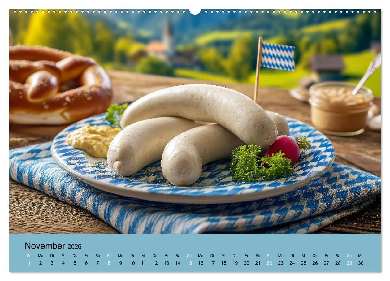 Bild: 9783516671179 | Bayrische Weißwurst - Traditioneller Küchenkalender für Genießer...