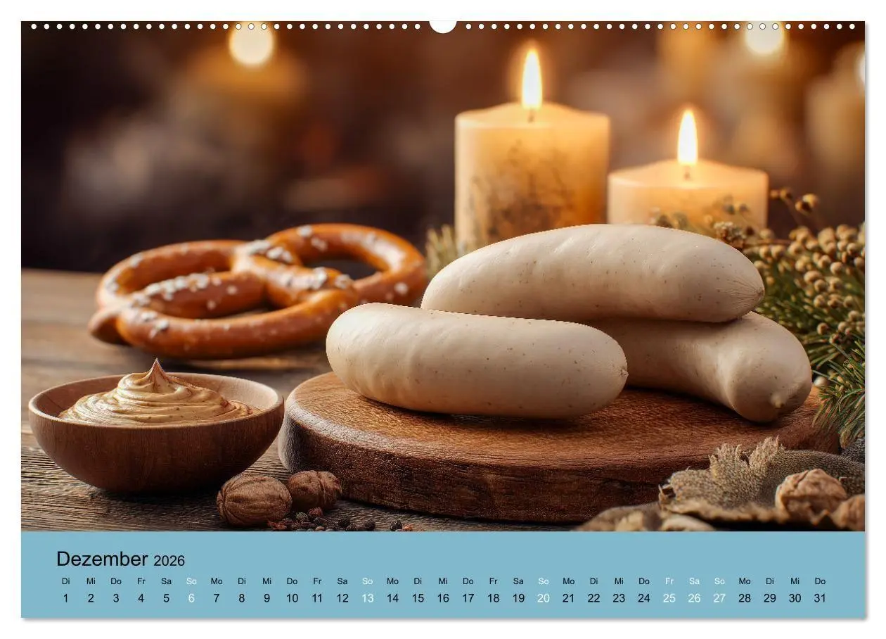 Bild: 9783516671179 | Bayrische Weißwurst - Traditioneller Küchenkalender für Genießer...