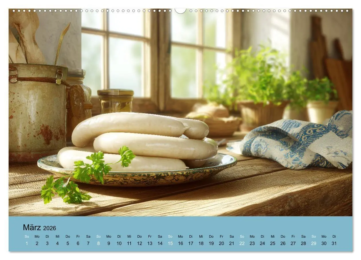 Bild: 9783516671179 | Bayrische Weißwurst - Traditioneller Küchenkalender für Genießer...
