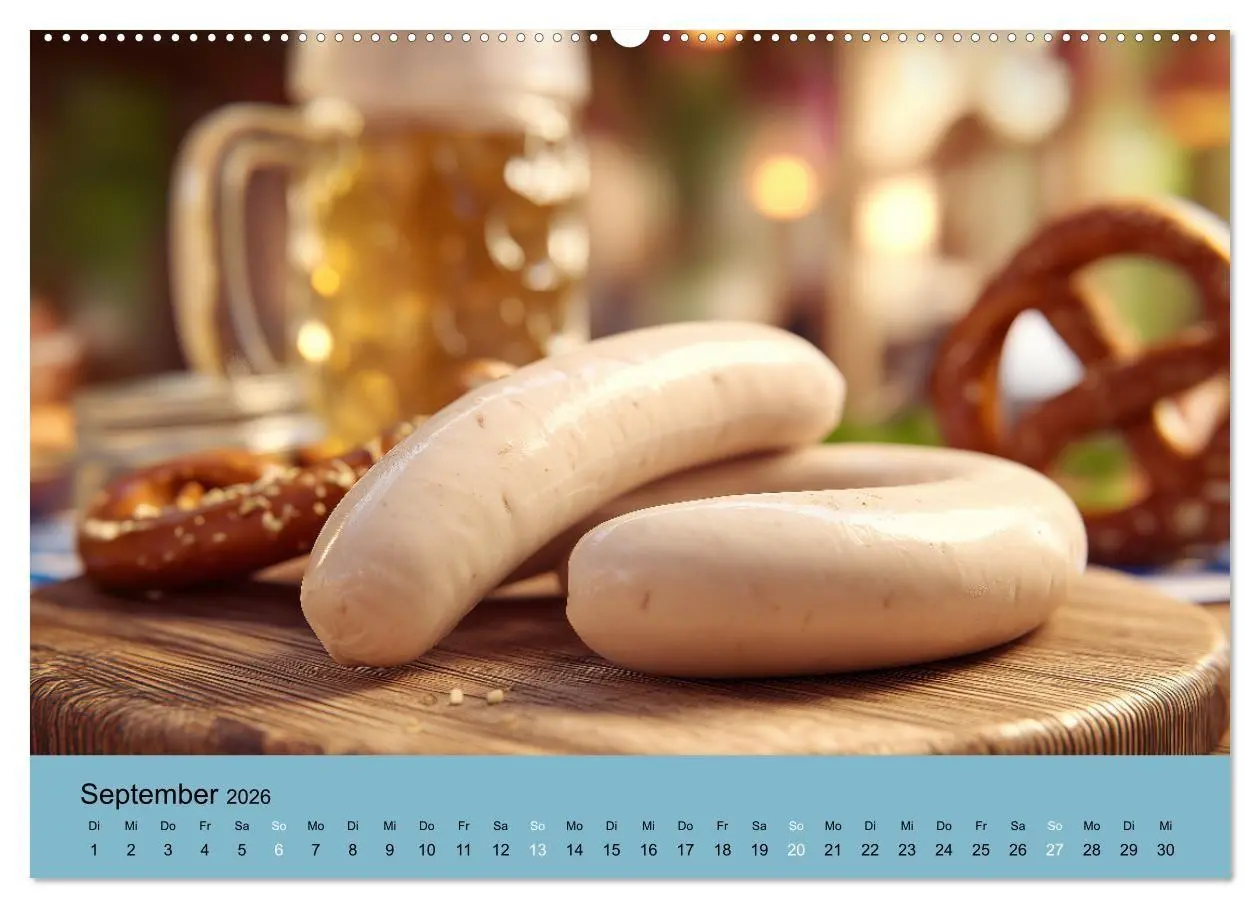 Bild: 9783516671179 | Bayrische Weißwurst - Traditioneller Küchenkalender für Genießer...