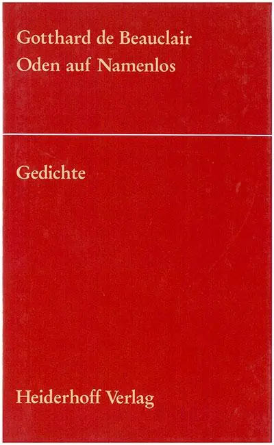 Cover: 9783903071179 | Oden auf Namenlos. | Gotthard de Beauclair | Buch | Gebunden | Deutsch