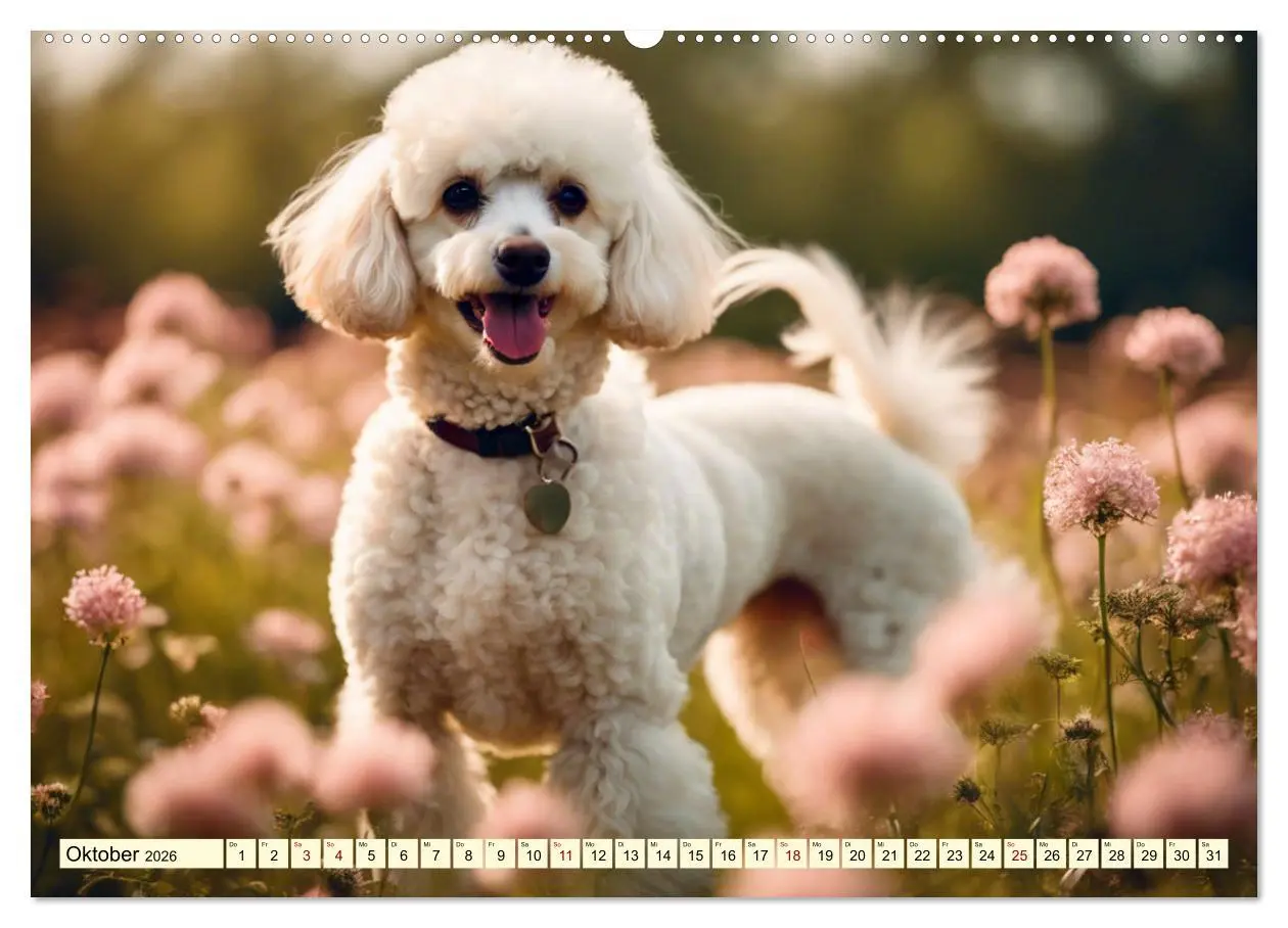 Bild: 9783457401279 | Pudel in allen Farben und Größen (hochwertiger Premium Wandkalender...