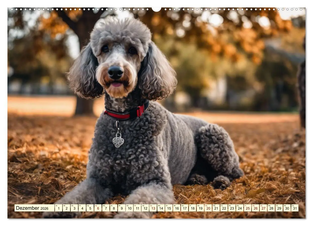 Bild: 9783457401279 | Pudel in allen Farben und Größen (hochwertiger Premium Wandkalender...