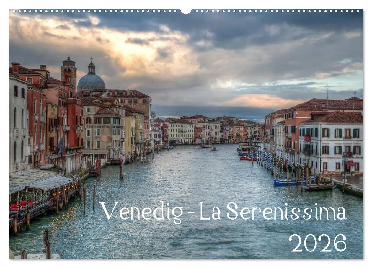 Cover: 9783457951279 | Venedig - La Serenissima 2026 (Wandkalender 2026 DIN A2 quer),...