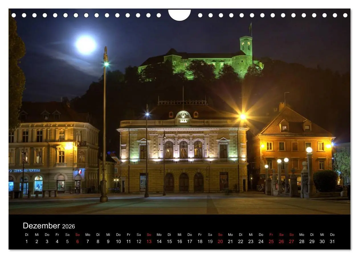 Bild: 9783516111279 | Europäische Städte bei Nacht (Wandkalender 2026 DIN A4 quer),...