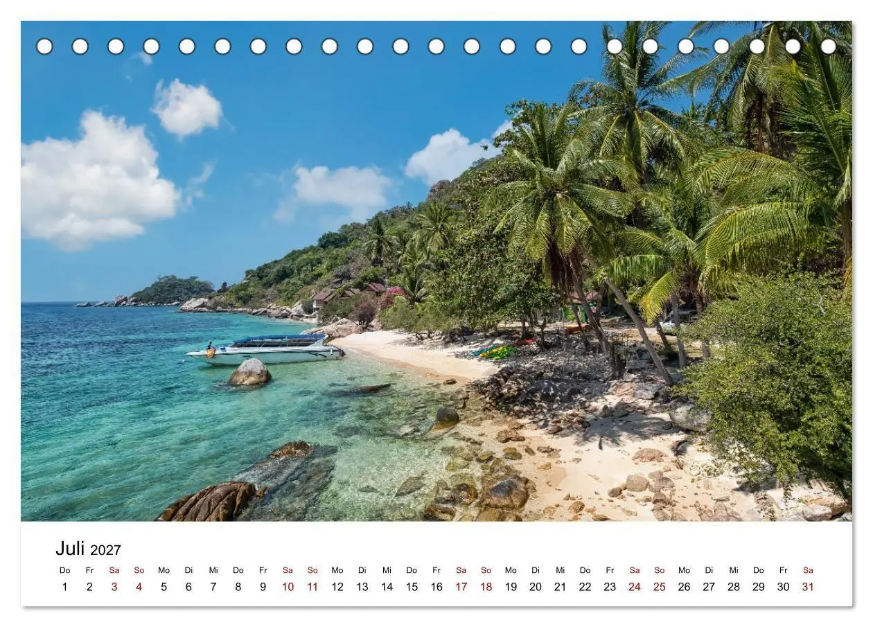 Bild: 9783569511279 | Die schönsten Inseln Thailands (Tischkalender 2027 DIN A5 quer),...