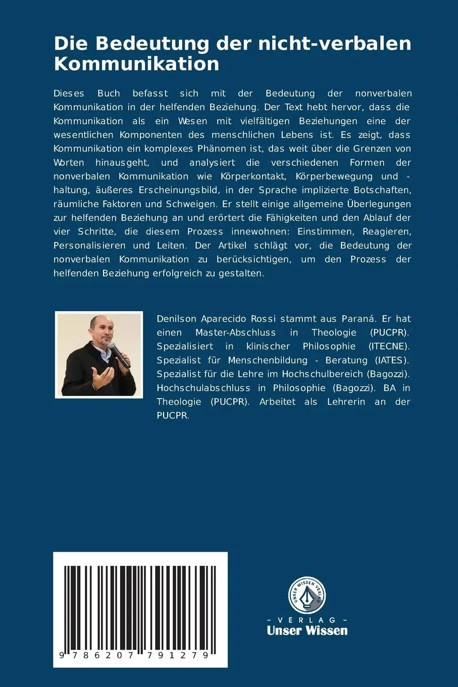 Rückseite: 9786207791279 | Die Bedeutung der nicht-verbalen Kommunikation | Rossi | Taschenbuch