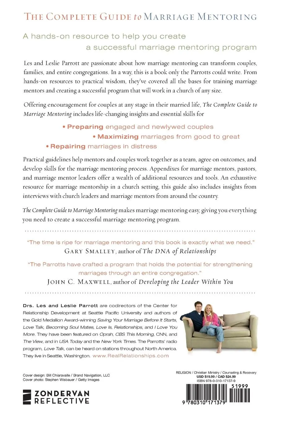 Rückseite: 9780310171379 | The Complete Guide to Marriage Mentoring | Les And Leslie Parrott