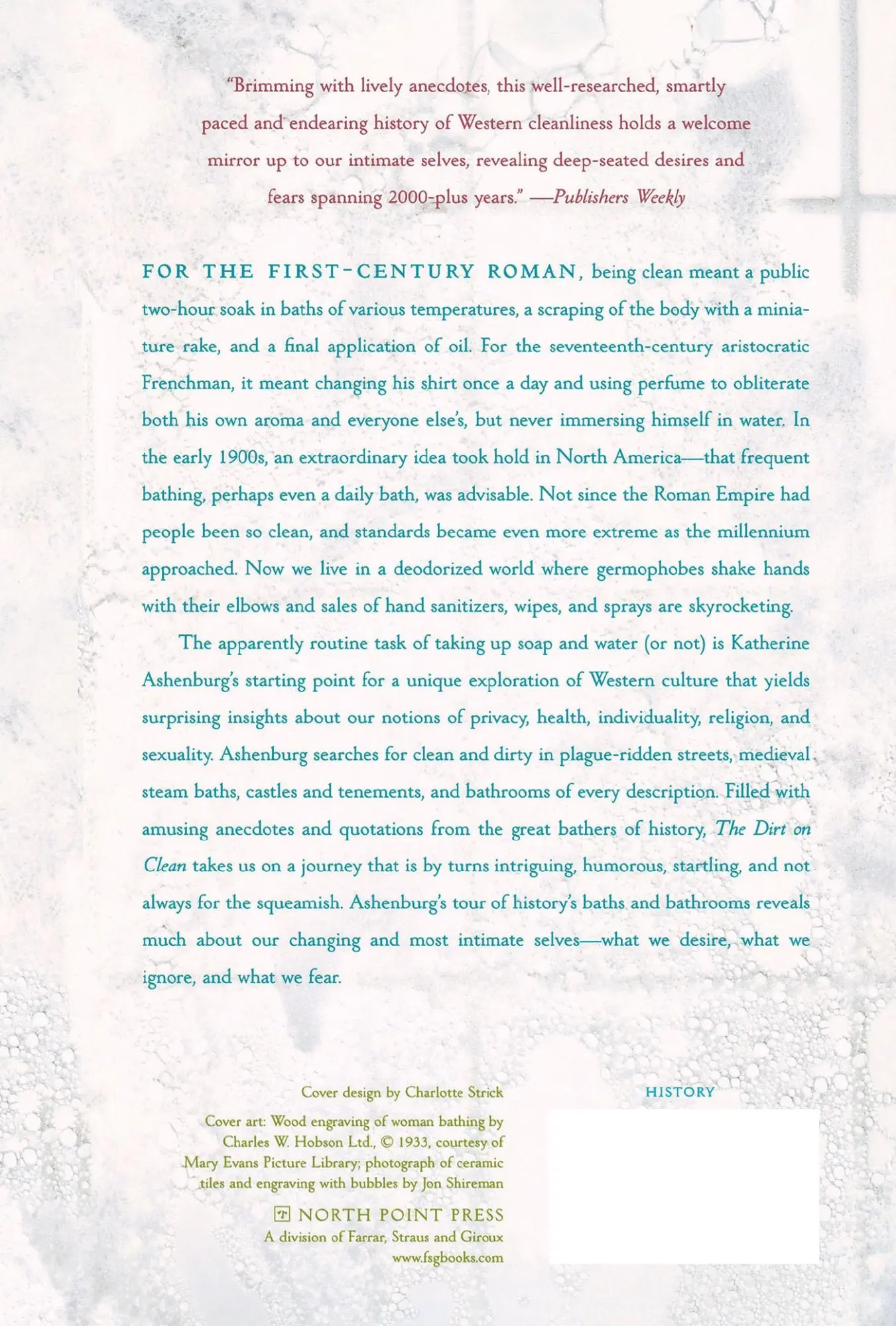 Rückseite: 9780374531379 | The Dirt on Clean | An Unsanitized History | Katherine Ashenburg