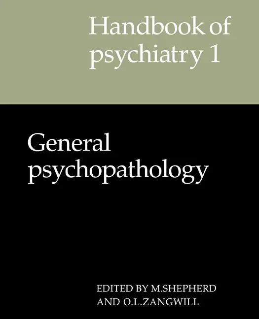 Cover: 9780521281379 | Handbook of Psychiatry | Volume 1, General Psychopathology | Buch