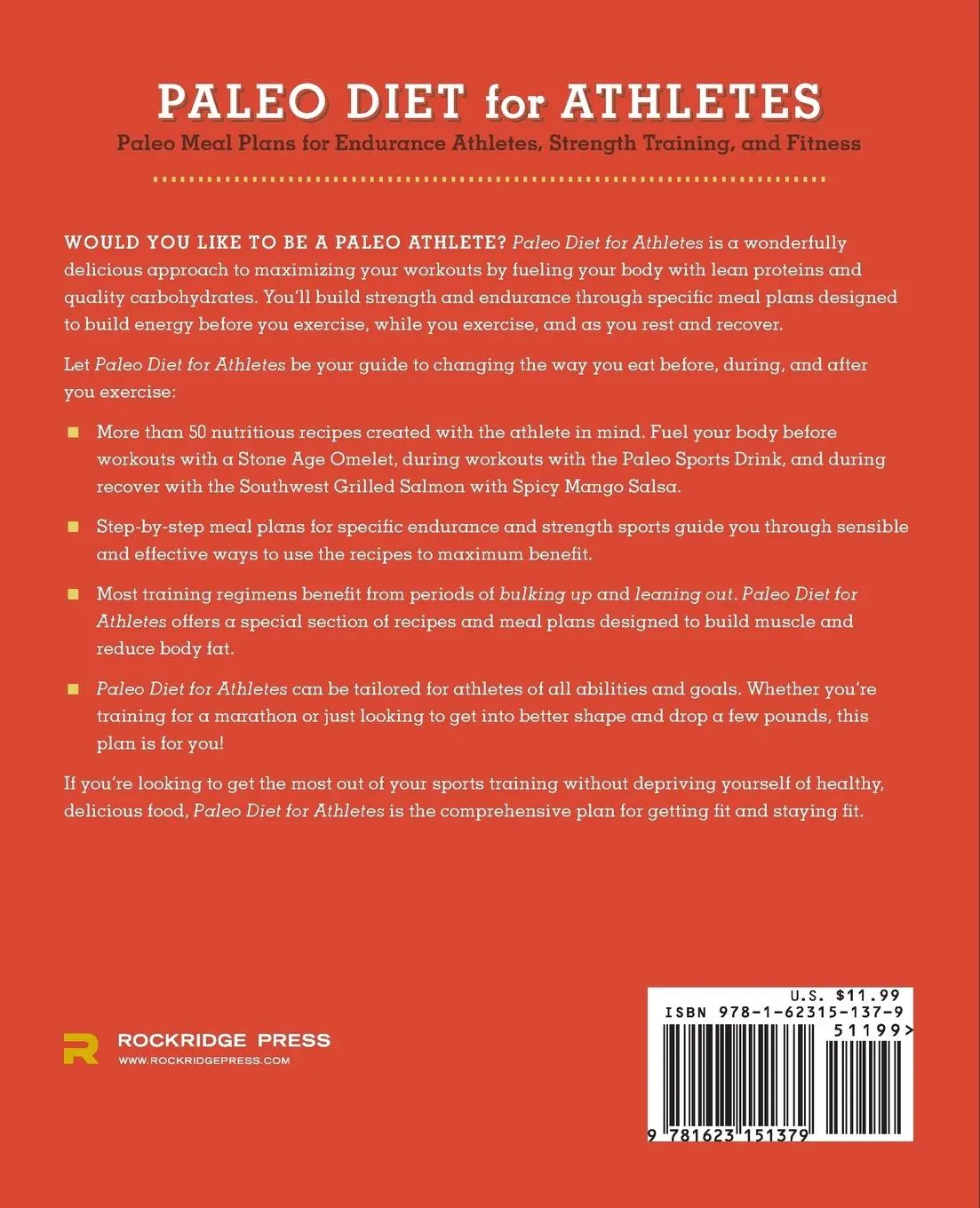 Rückseite: 9781623151379 | Paleo Diet for Athletes Guide | Rockridge Press | Taschenbuch | 2013