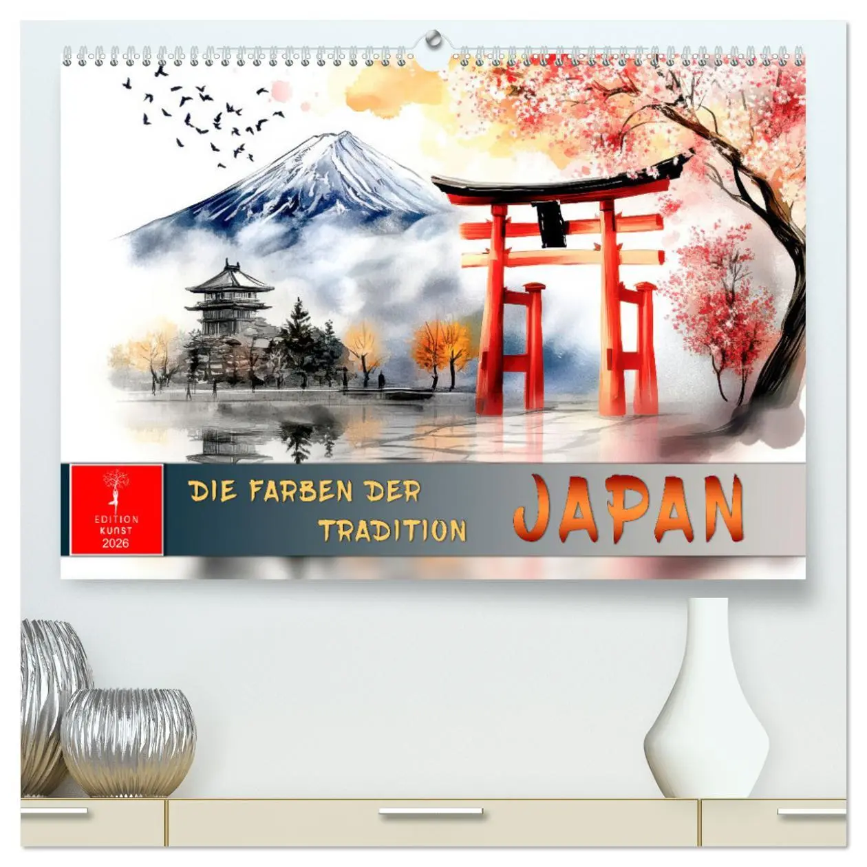 Cover: 9783457251379 | Japan - die Farben der Tradition (hochwertiger Premium Wandkalender...