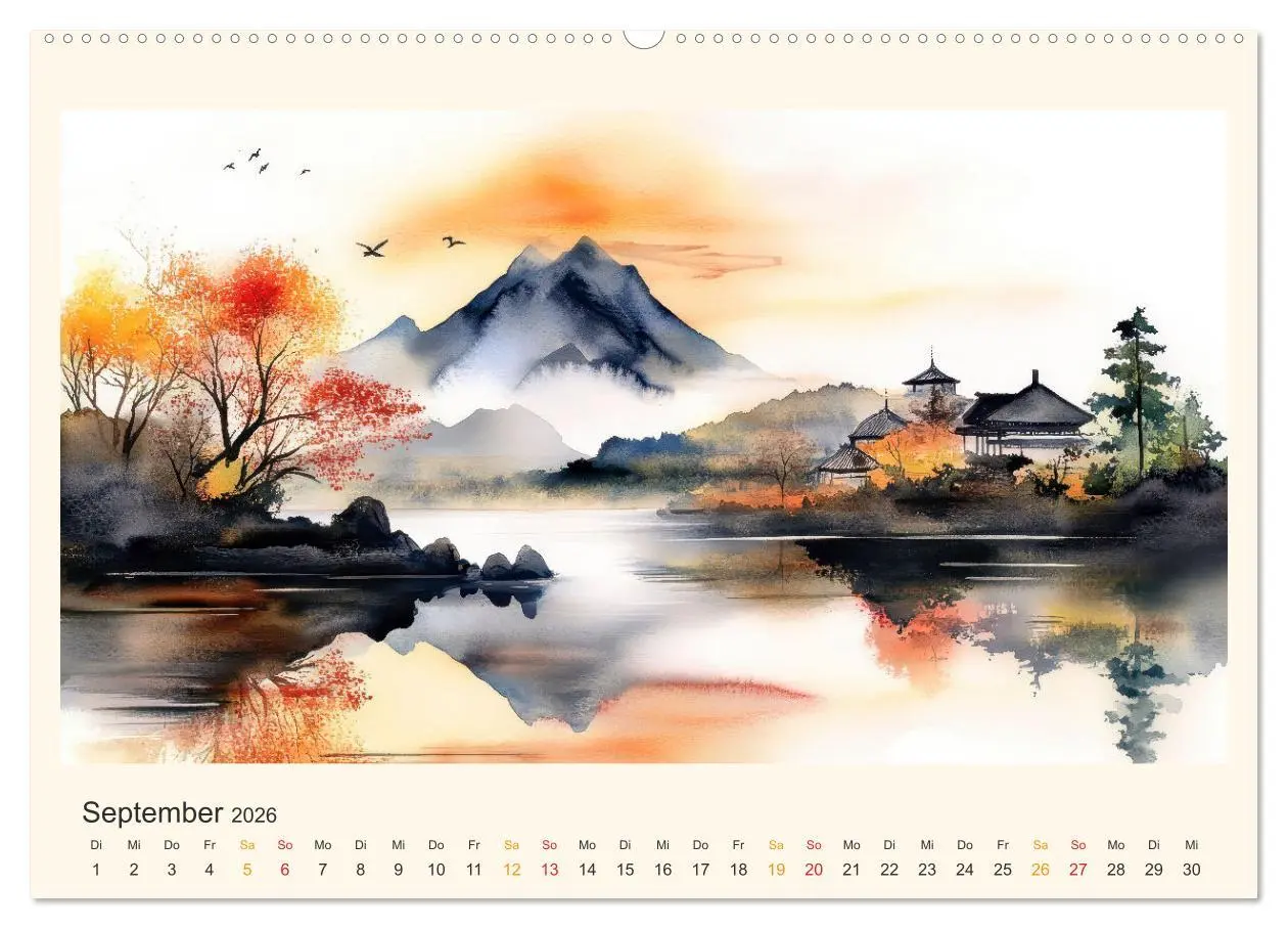 Bild: 9783457251379 | Japan - die Farben der Tradition (hochwertiger Premium Wandkalender...