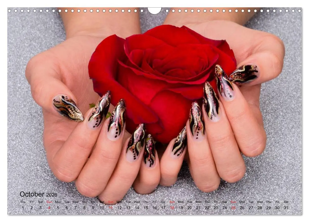 Bild: 9783516581379 | Transient Art - Nail Art Episode 1 (Wall Calendar 2026 DIN A3...