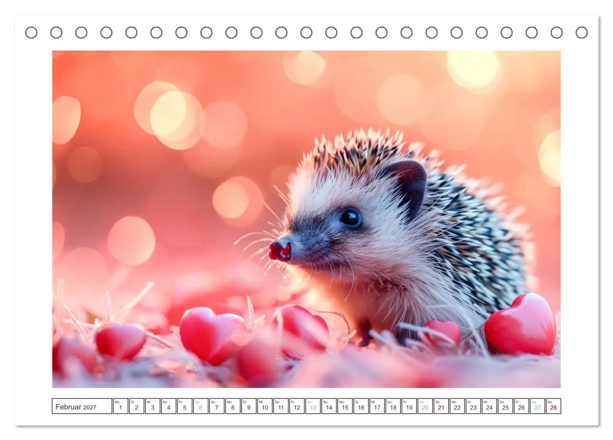 Bild: 9783569121379 | Lustige Igel (Tischkalender 2027 DIN A5 quer), CALVENDO Monatskalender