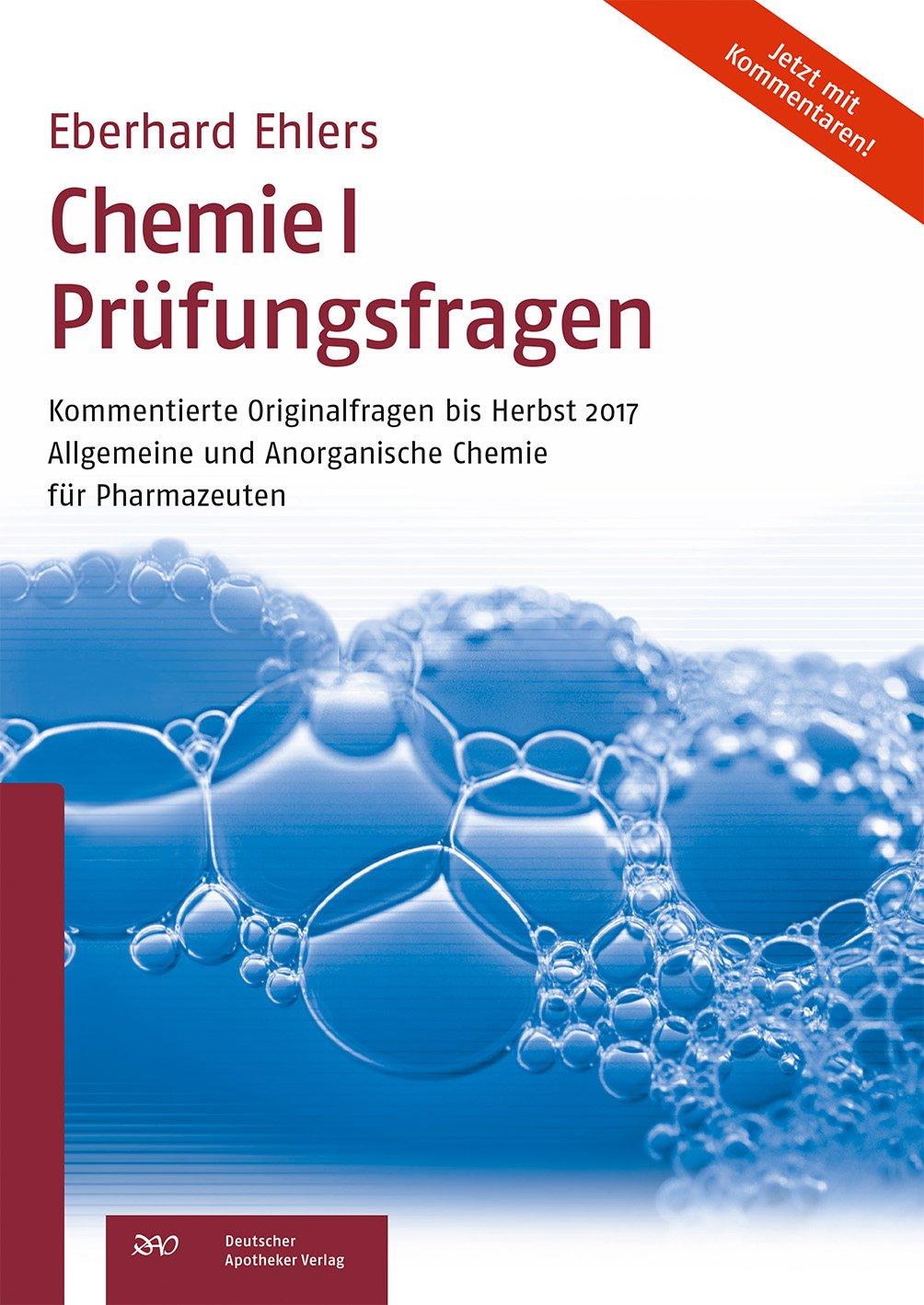 Cover: 9783769271379 | Chemie I Prüfungsfragen | Eberhard Ehlers | Taschenbuch | X | Deutsch