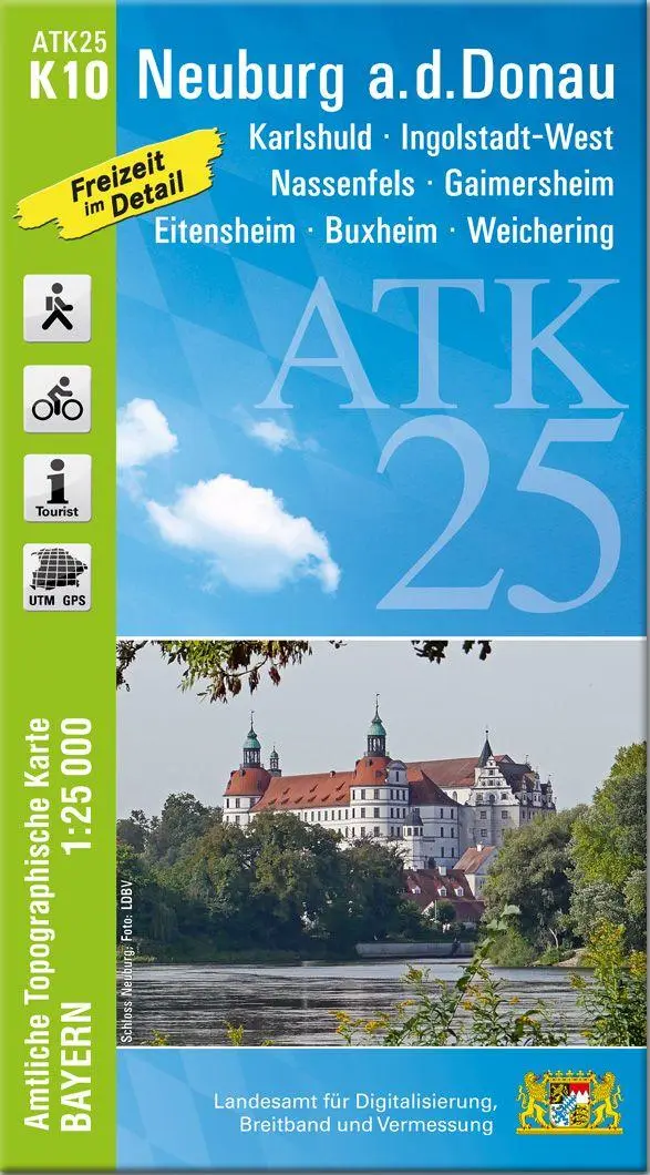 Cover: 9783987761379 | ATK25-K10 Neuburg a.d.Donau (Amtliche Topographische Karte 1:25000)