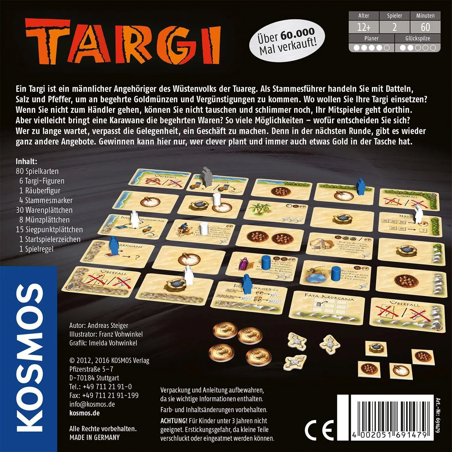 Bild: 4002051691479 | Targi | Klassiker für 2 Spieler | Andreas Steiger | Spiel | Brettspiel
