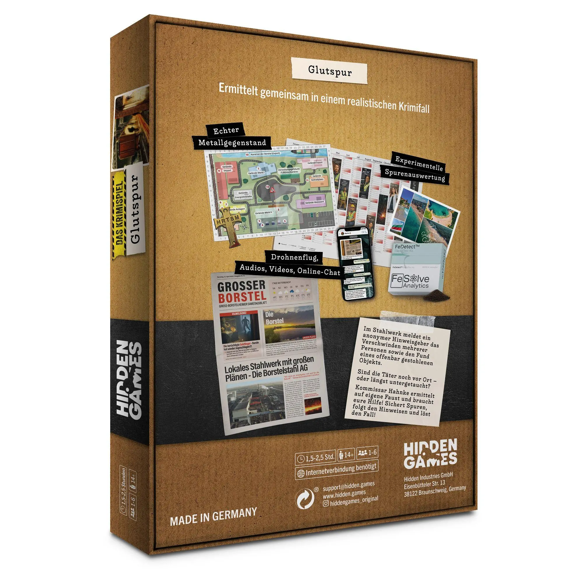 Bild: 4260686491479 | Hidden Games Tatort: Glutspur | Spiel | HID00022 | Deutsch | 2025