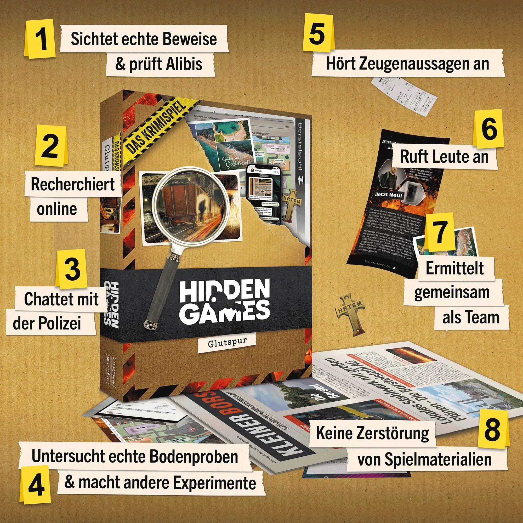 Bild: 4260686491479 | Hidden Games Tatort: Glutspur | Spiel | HID00022 | Deutsch | 2025