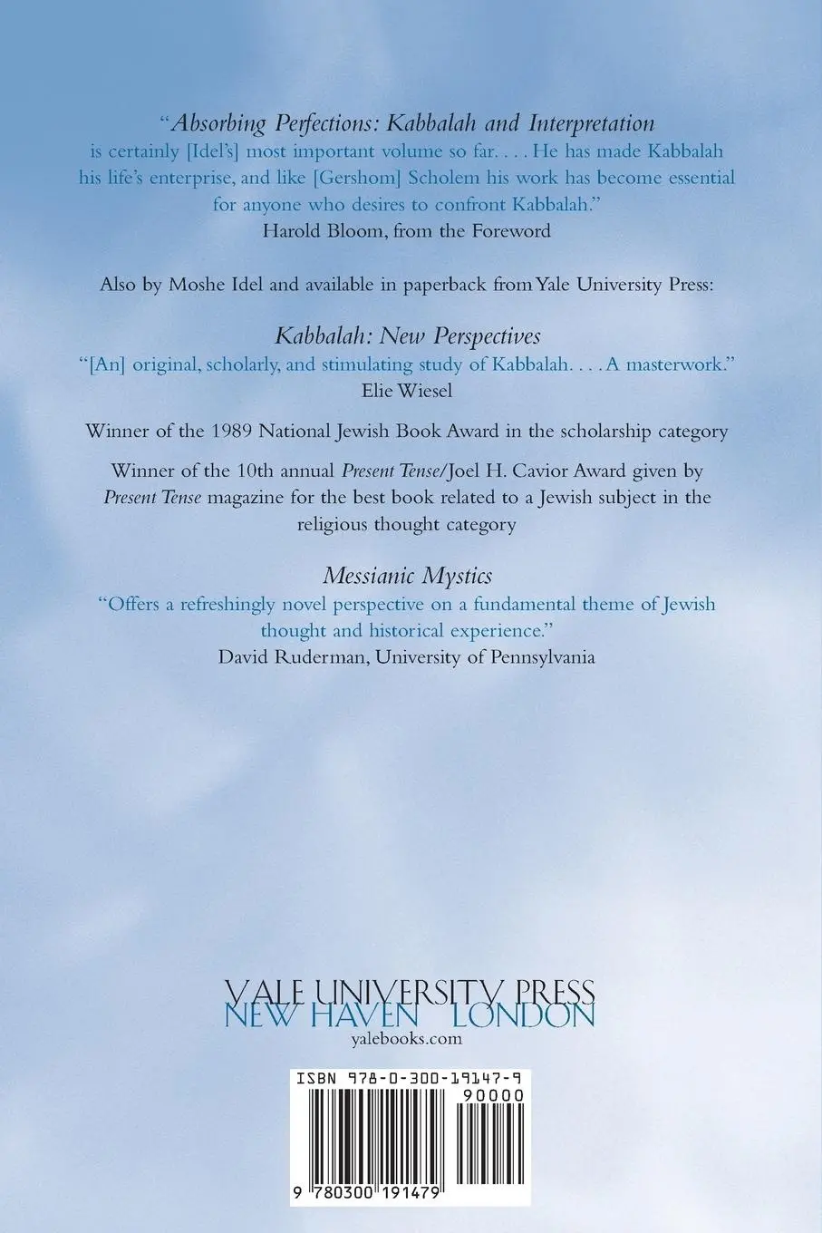 Rückseite: 9780300191479 | Absorbing Perfections | Kabbalah and Interpretation | Moshe Idel