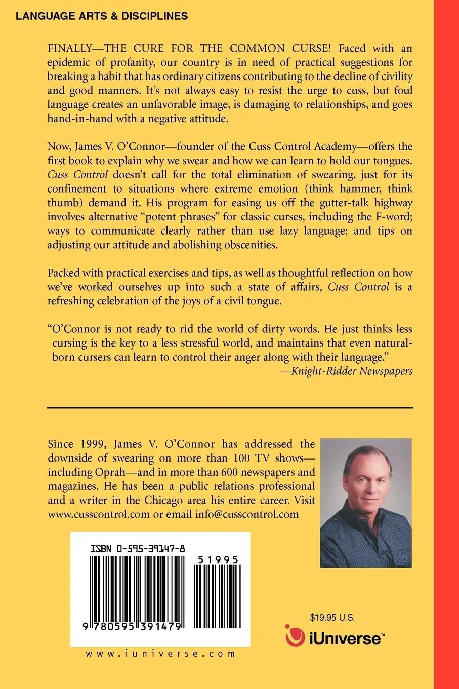 Rückseite: 9780595391479 | Cuss Control | The Complete Book on How to Curb Your Cursing | Buch