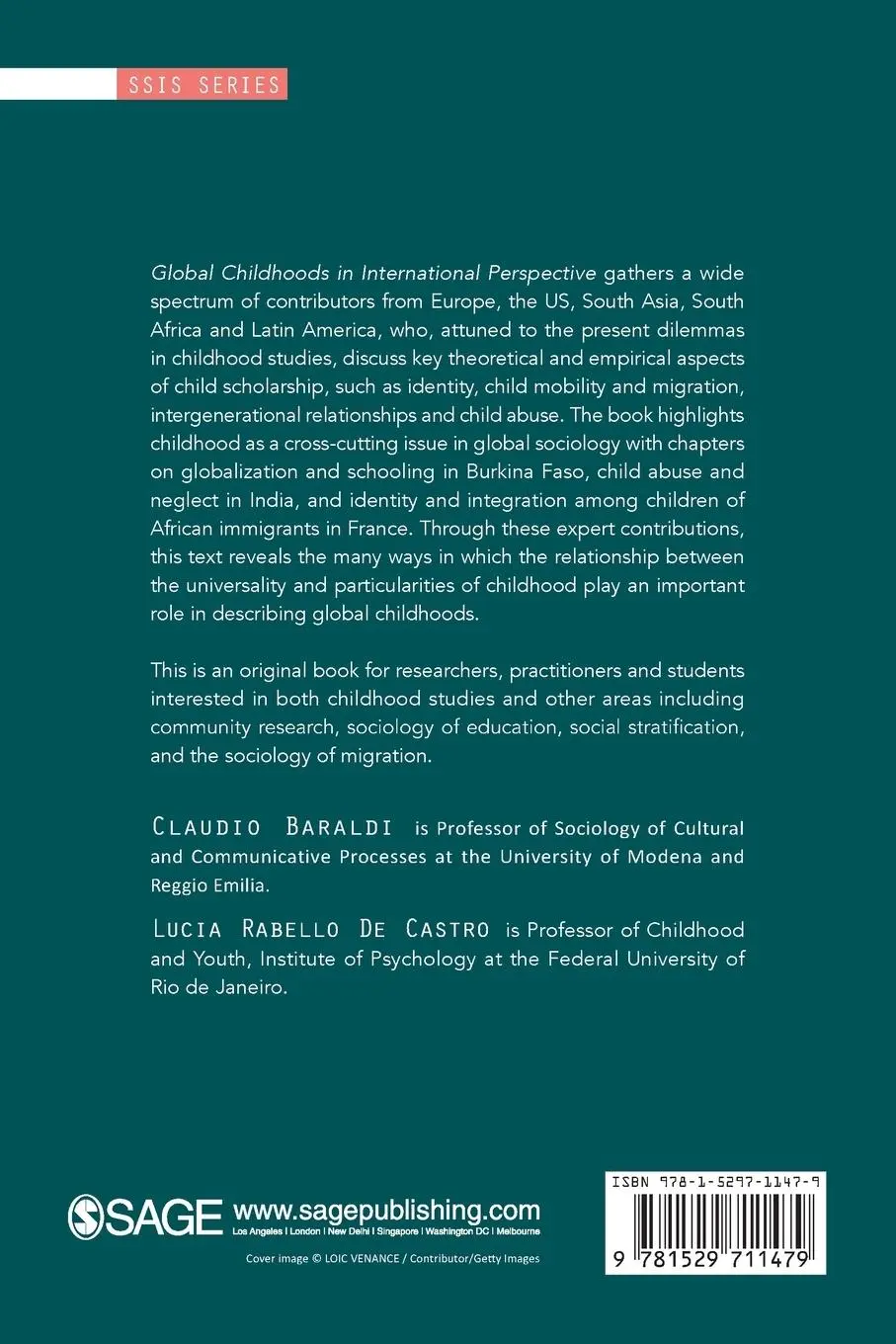 Rückseite: 9781529711479 | Global Childhoods in International Perspective | Baraldi (u. a.)