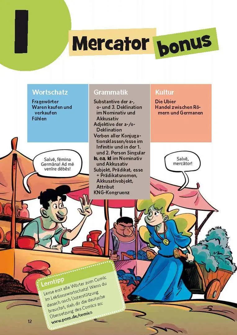 Bild: 9783125661479 | PONS Sprachlern-Comic Latein | Taschenbuch | PONS Sprachlern-Comic
