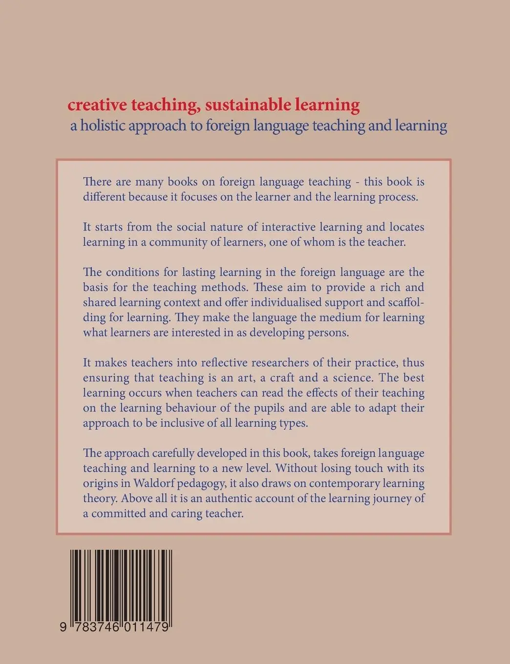 Rückseite: 9783746011479 | Creative Teaching, Sustainable Learning | Ulrike Sievers | Taschenbuch
