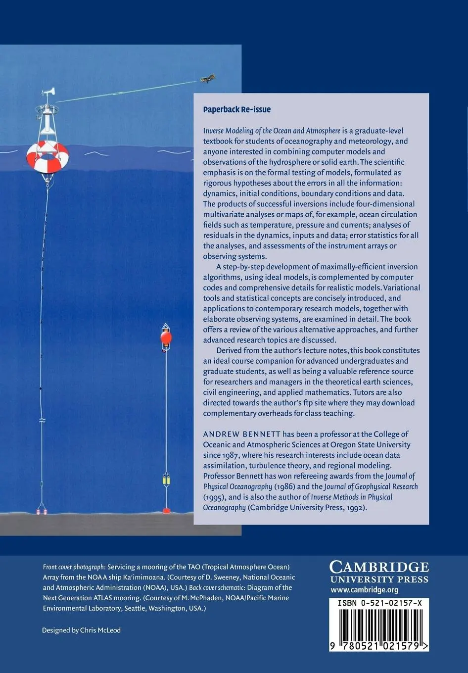 Rückseite: 9780521021579 | Inverse Modeling of the Ocean and Atmosphere | Andrew F. Bennett