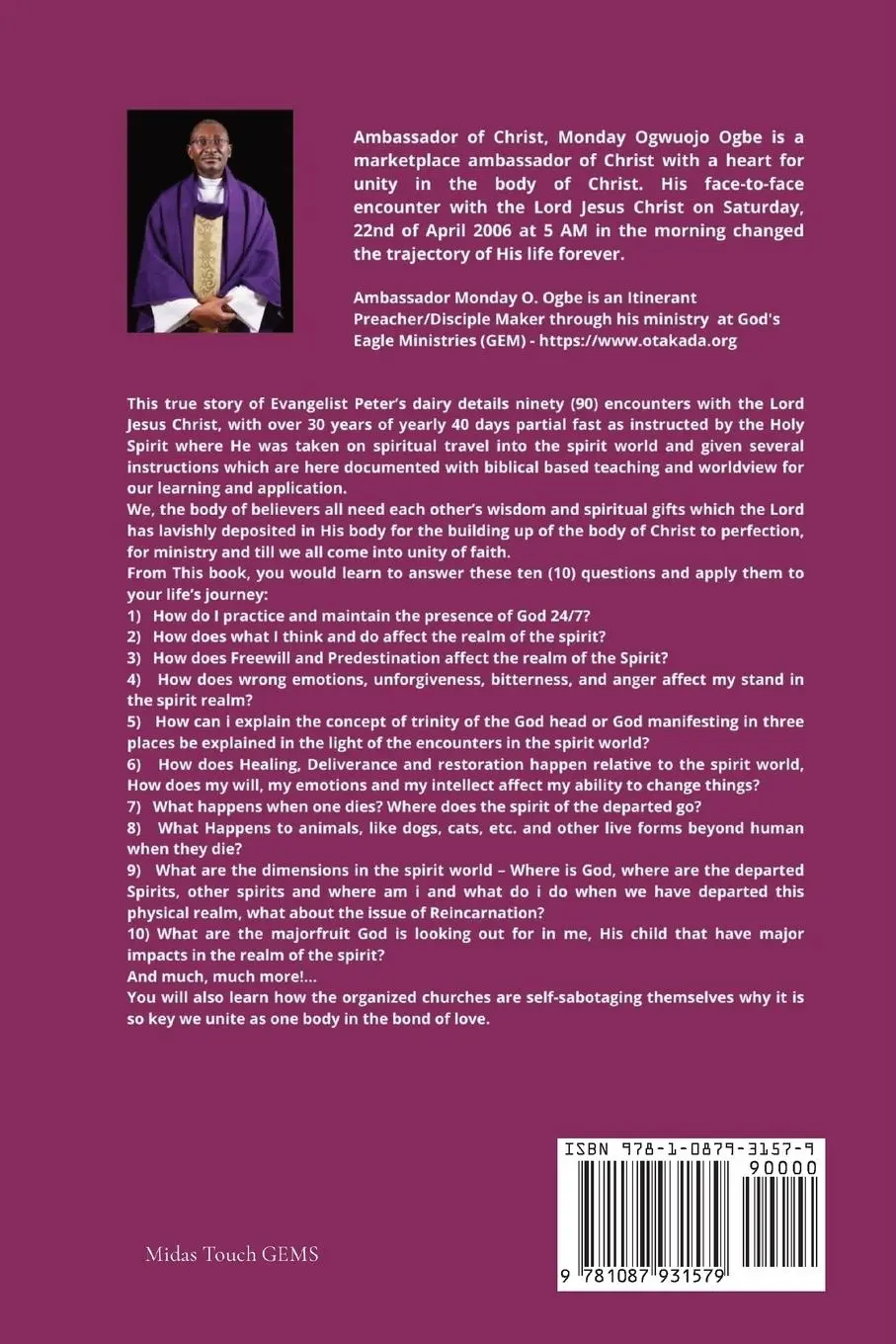 Rückseite: 9781087931579 | True Story of Thirty (30) Years SPIRITUAL TRAVEL Diary into the...