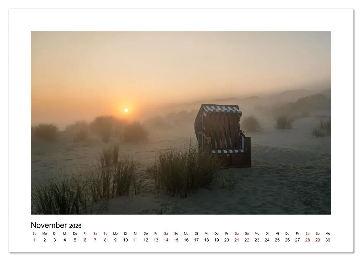 Bild: 9783516631579 | Juist Strandmomente (Wandkalender 2026 DIN A3 quer), CALVENDO...