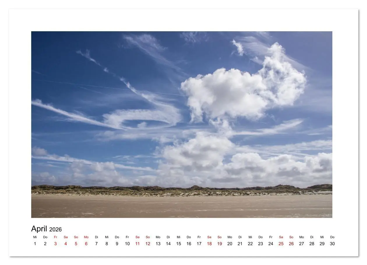 Bild: 9783516631579 | Juist Strandmomente (Wandkalender 2026 DIN A3 quer), CALVENDO...