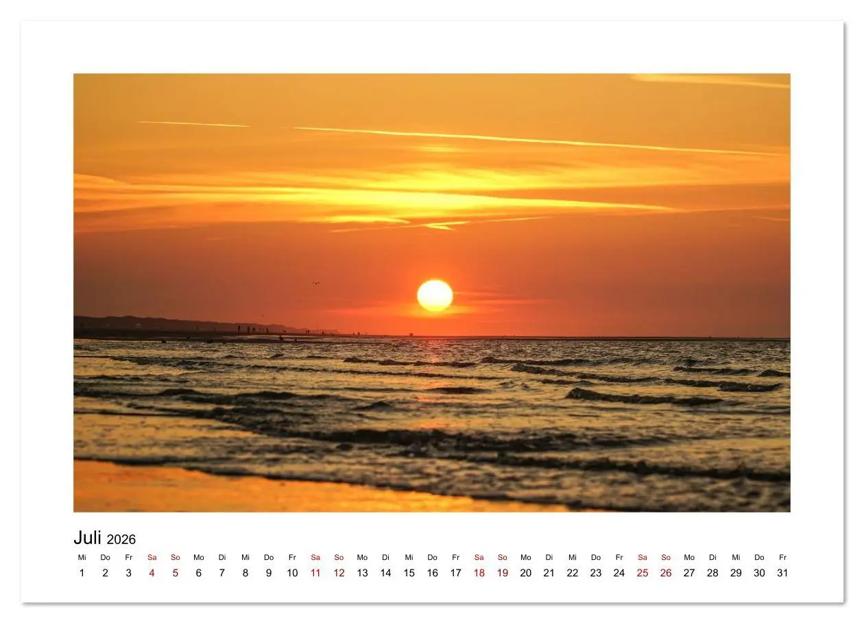 Bild: 9783516631579 | Juist Strandmomente (Wandkalender 2026 DIN A3 quer), CALVENDO...