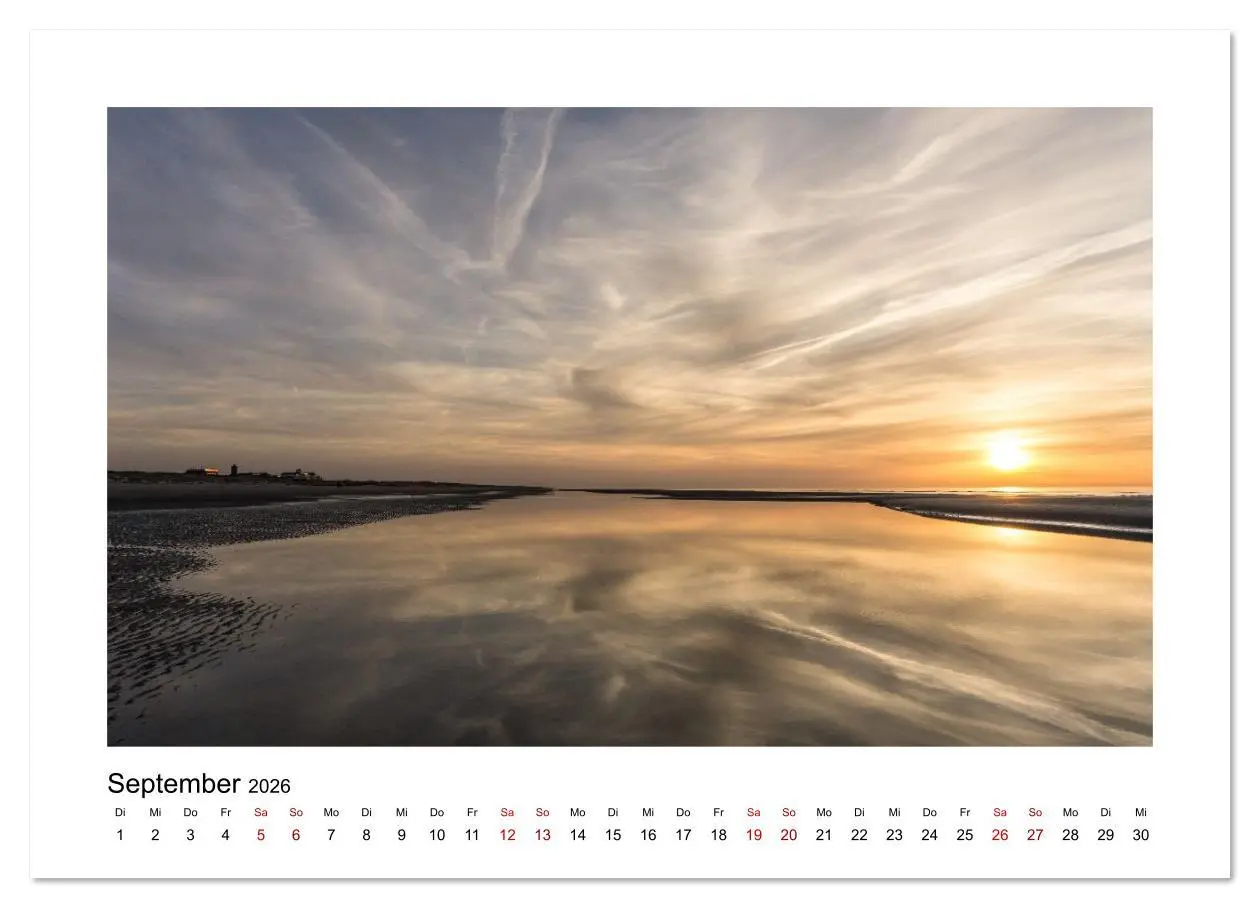 Bild: 9783516631579 | Juist Strandmomente (Wandkalender 2026 DIN A3 quer), CALVENDO...