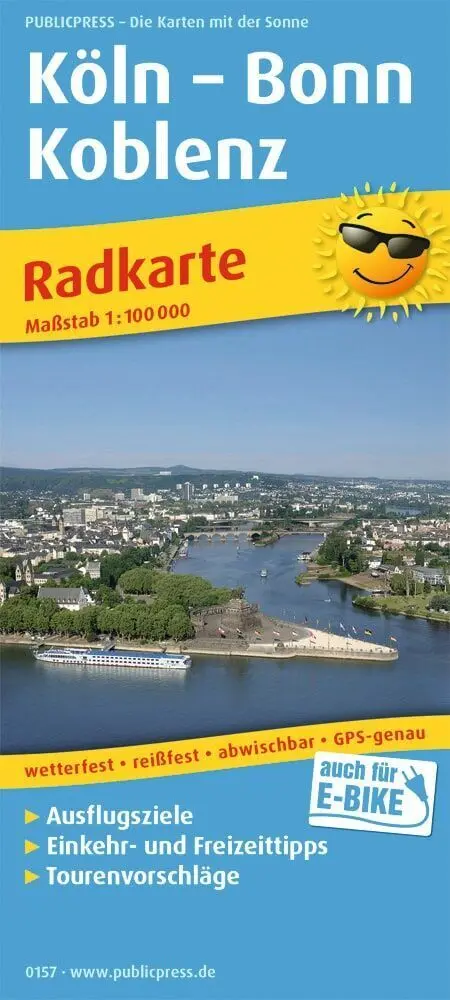 Cover: 9783747301579 | Publicpress Radkarte Köln, Bonn, Koblenz 1:100.000 | (Land-)Karte