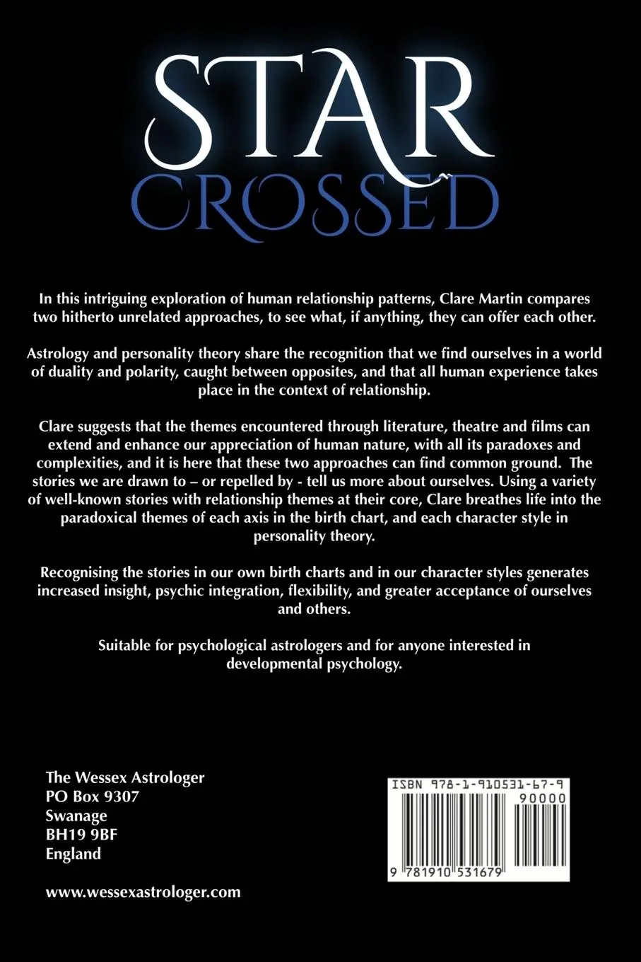 Rückseite: 9781910531679 | Star Crossed | Clare Martin | Taschenbuch | Kartoniert / Broschiert