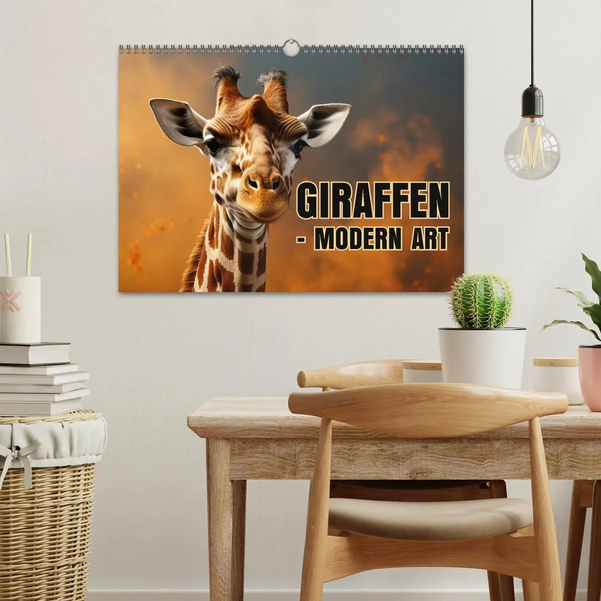 Bild: 9783457391679 | GIRAFFEN - Modern Art (Wandkalender 2026 DIN A3 quer), CALVENDO...