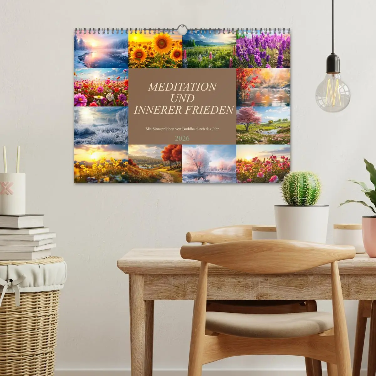 Bild: 9783457531679 | Meditation und innerer Frieden (Wandkalender 2026 DIN A3 quer),...