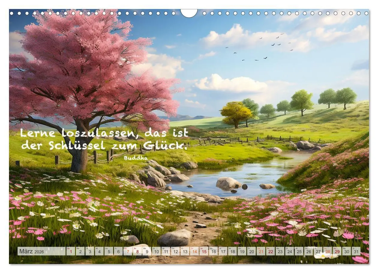 Bild: 9783457531679 | Meditation und innerer Frieden (Wandkalender 2026 DIN A3 quer),...