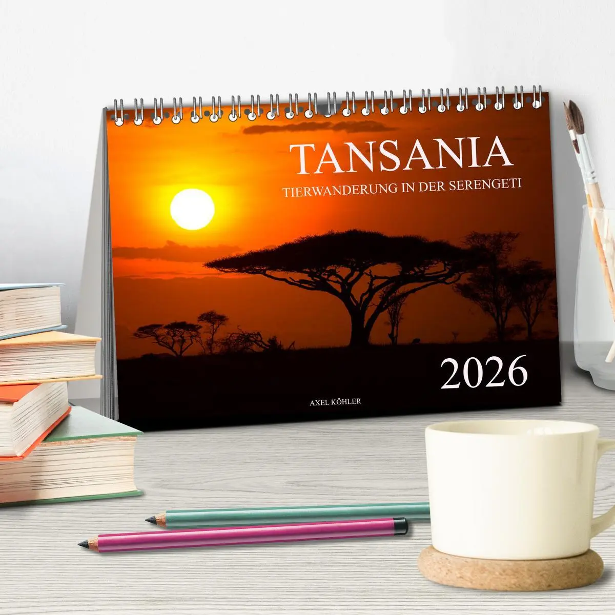 Bild: 9783457841679 | Tansania - Tierwanderung in der Serengeti (Tischkalender 2026 DIN...