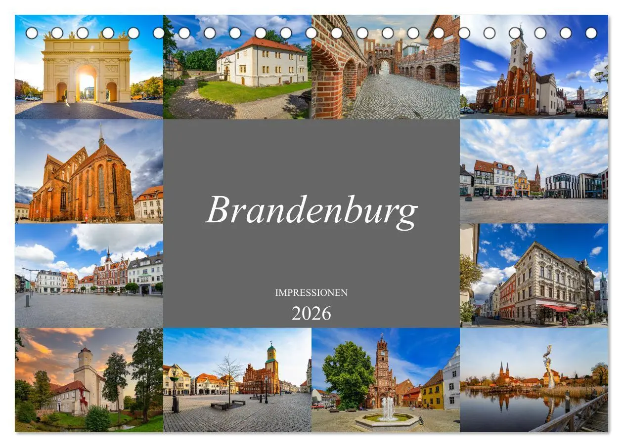 Cover: 9783457911679 | Brandenburg Impressionen (Tischkalender 2026 DIN A5 quer), CALVENDO...