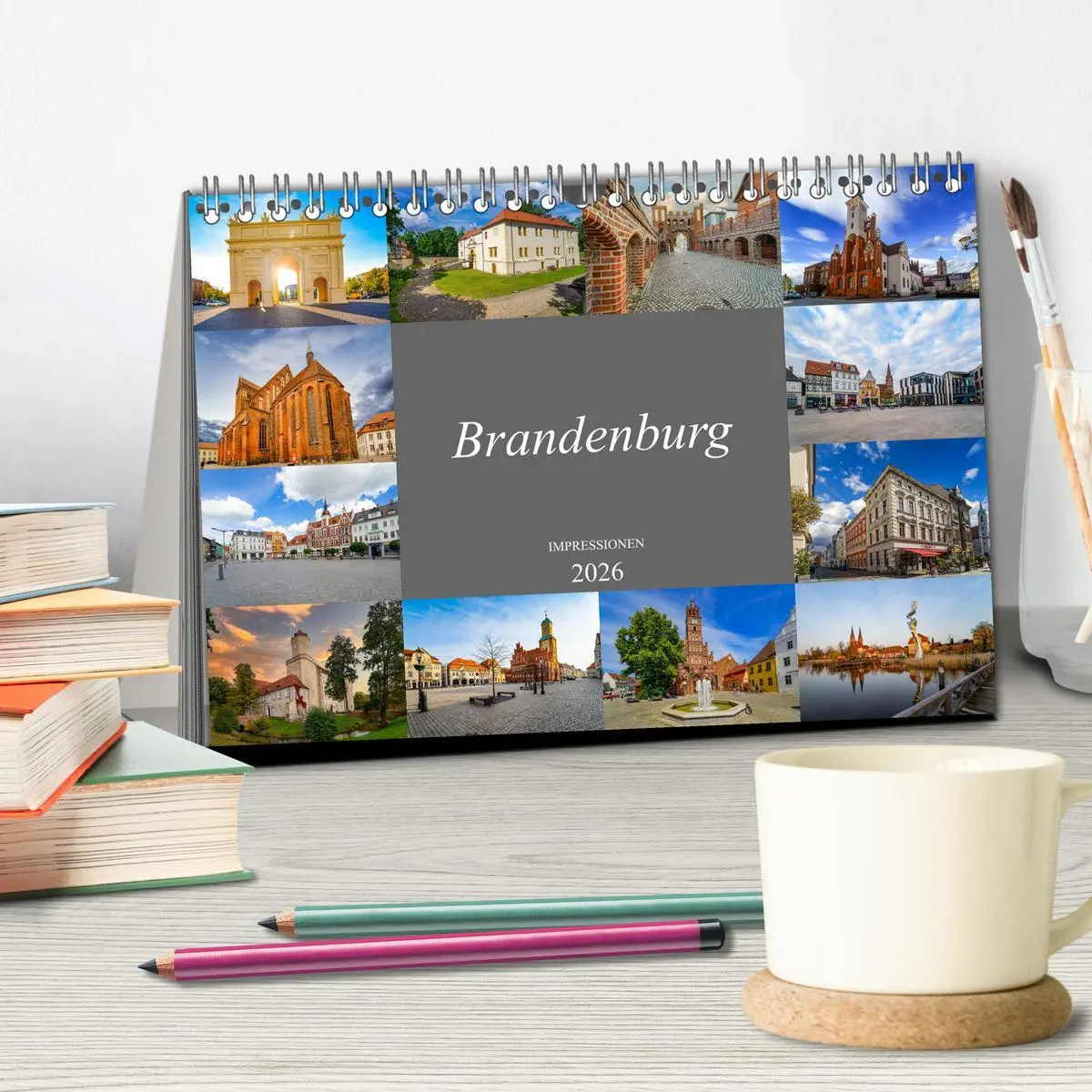 Bild: 9783457911679 | Brandenburg Impressionen (Tischkalender 2026 DIN A5 quer), CALVENDO...